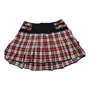 TRIPP NYC Y2K  PLAID WITH SCULL DETAIL